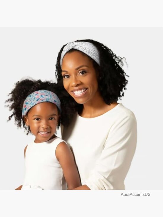 Extra Wide Turban Headbands 6 Pack - Non Slip Knotted Nurse Head Bands main image 5